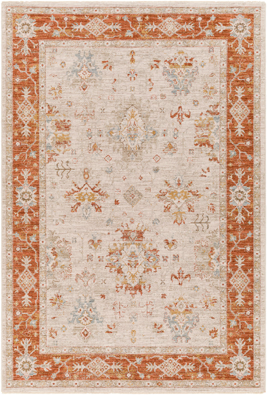 Surya Avant Garde Avt-2312 Burnt Orange, Olive, Mustard, Denim Area Rug