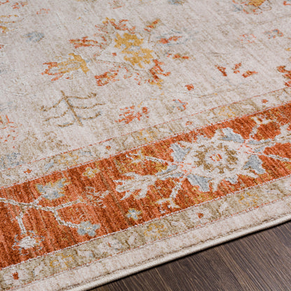 Surya Avant Garde Avt-2312 Burnt Orange, Olive, Mustard, Denim Area Rug