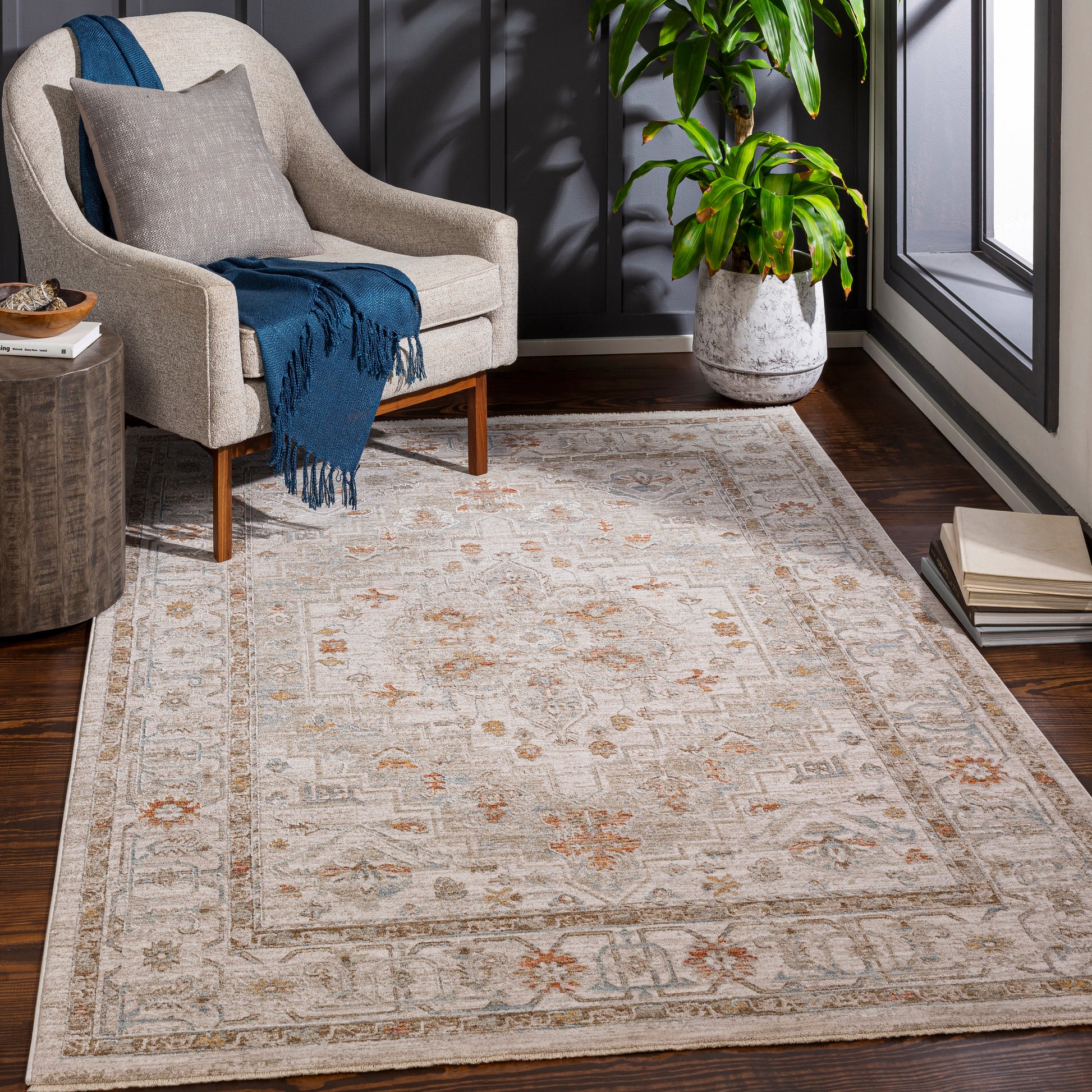 Surya Avant Garde Avt-2313 Sage, Olive, Mustard, Burnt Orange Area Rug