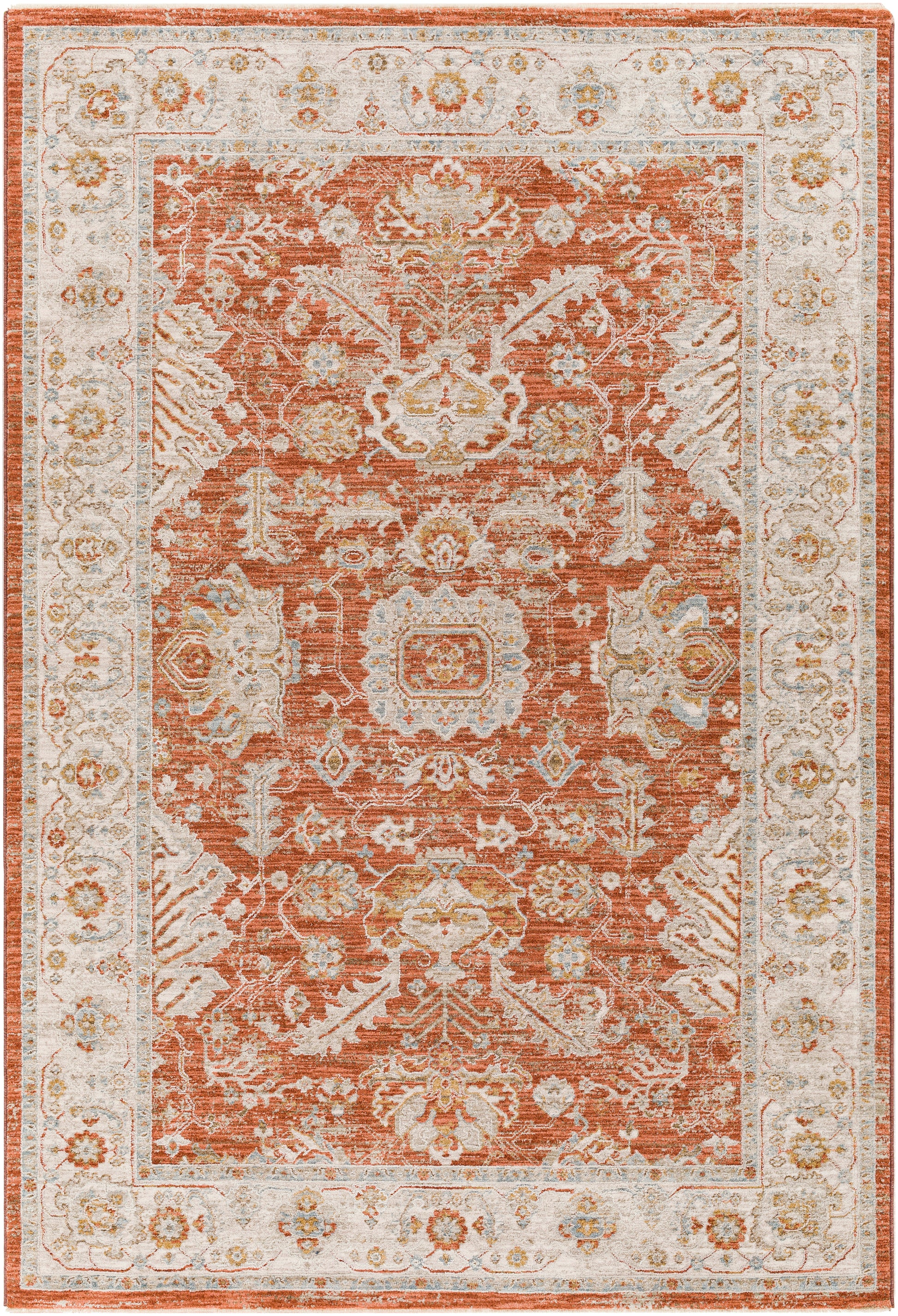 Surya Avant Garde Avt-2317 Burnt Orange, Mustard, Olive, Denim Area Rug