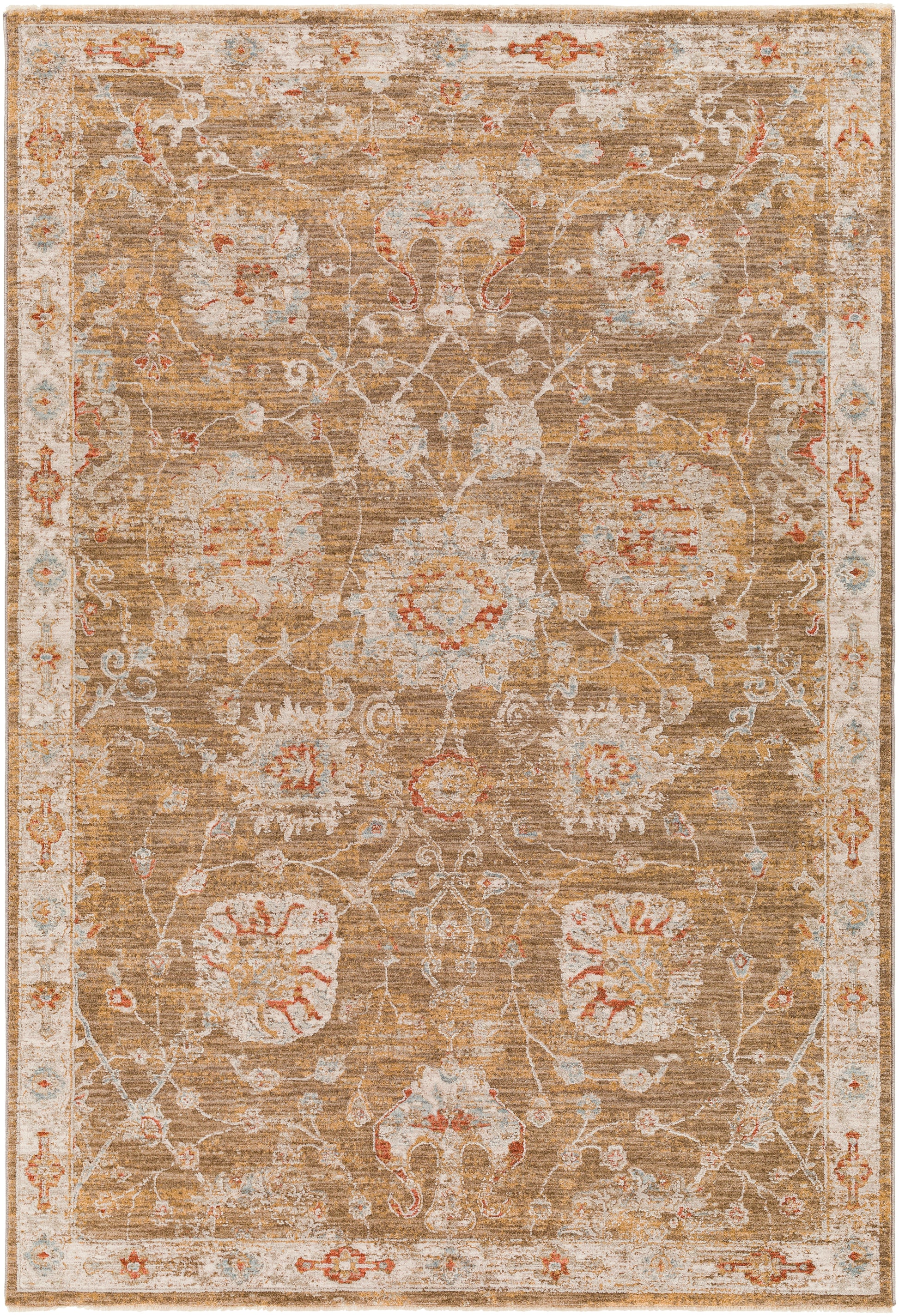 Surya Avant Garde Avt-2320 Burnt Orange, Denim, Olive, Mustard Area Rug