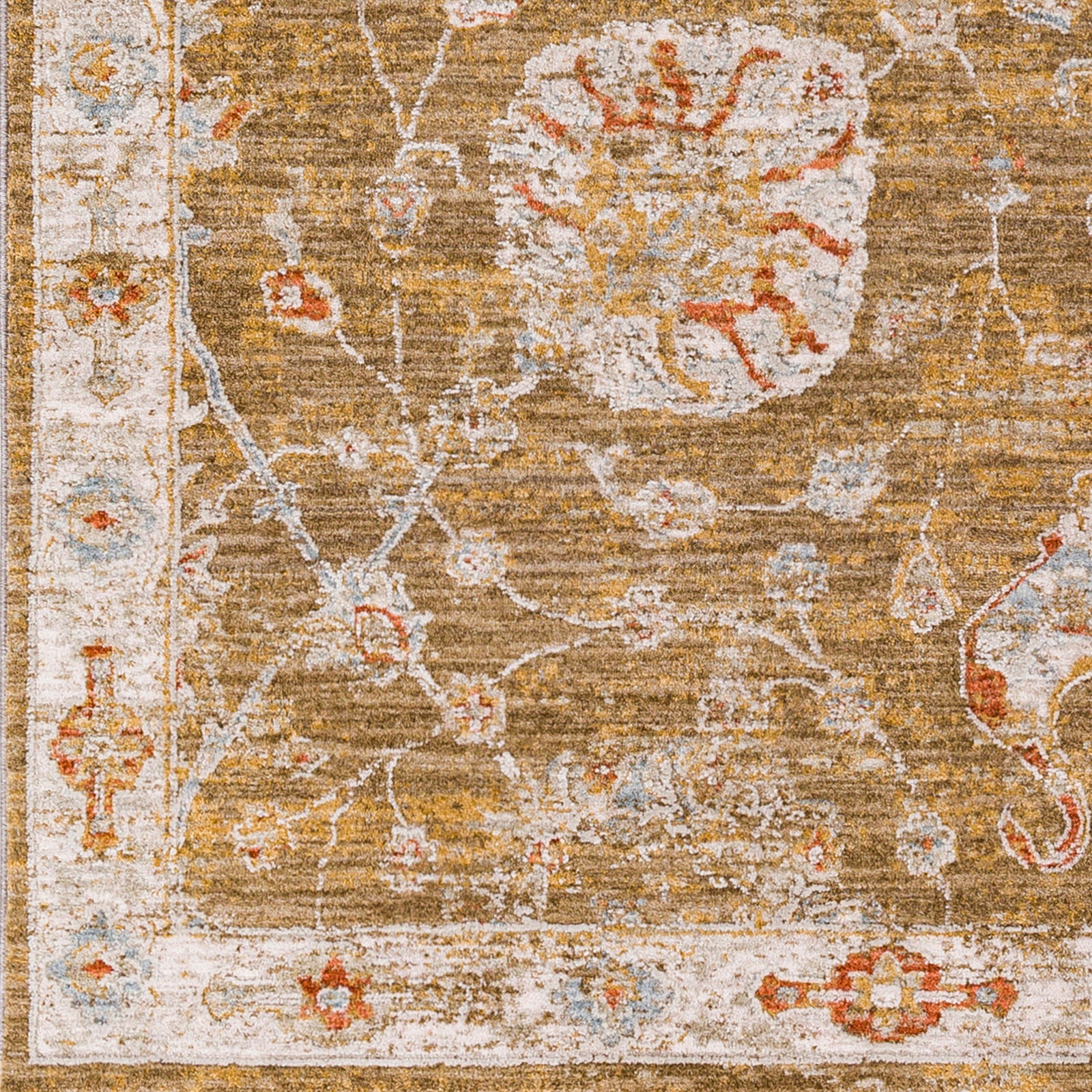 Surya Avant Garde Avt-2320 Burnt Orange, Denim, Olive, Mustard Area Rug