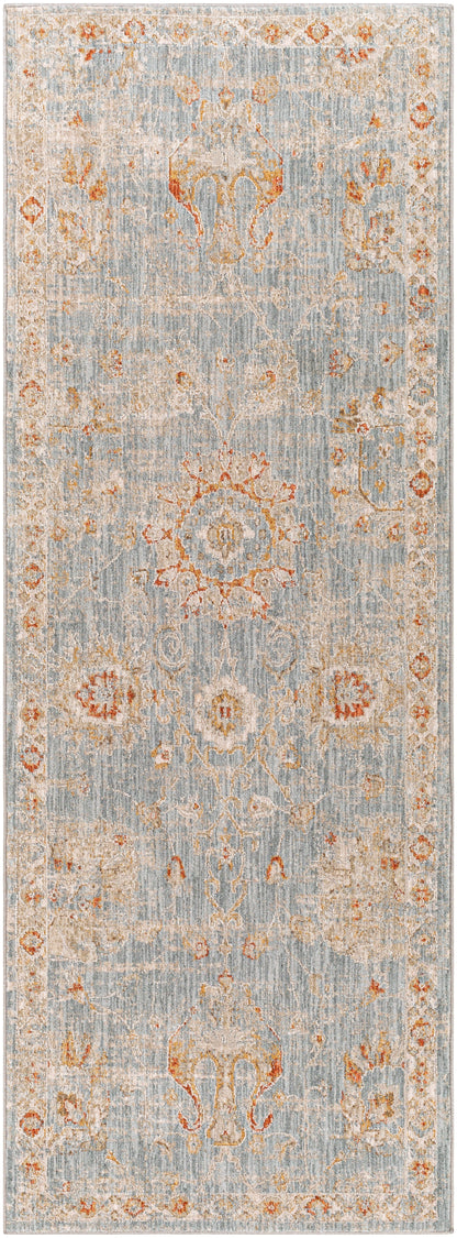 Surya Avant Garde Avt-2322 Denim, Pale Blue, Burnt Orange, Mustard Area Rug