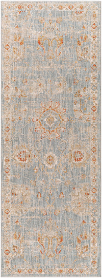 Surya Avant Garde Avt-2322 Denim, Pale Blue, Burnt Orange, Mustard Area Rug