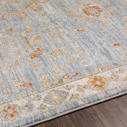 Surya Avant Garde Avt-2322 Denim, Pale Blue, Burnt Orange, Mustard Area Rug