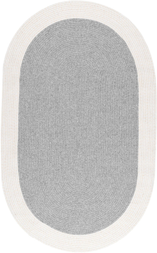 Nuloom Solid Border Delaine Nso1995A Gray Area Rug