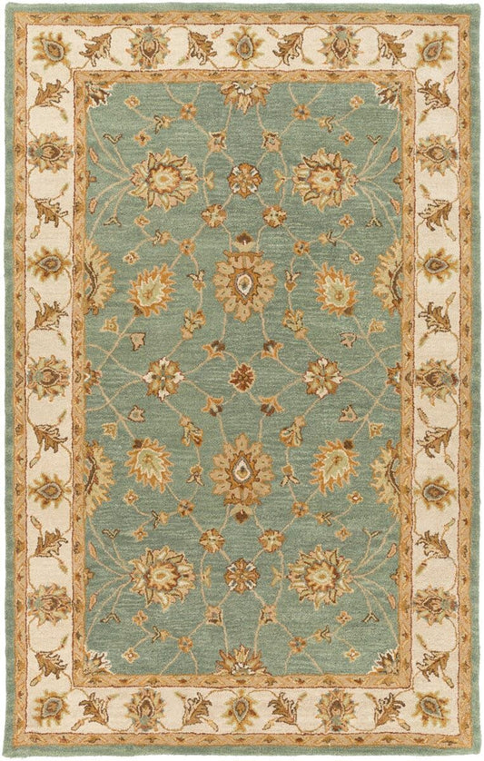 AreaRugs.com Remhala Re1050 Seafoam / Ivory Area Rug