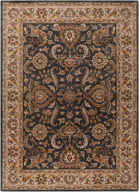 AreaRugs.com Remhala Re1356 Charcoal / Ivory Area Rug