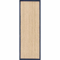 Nuloom Larnaca Seagrass Herringbone Nla2030E Navy Area Rug