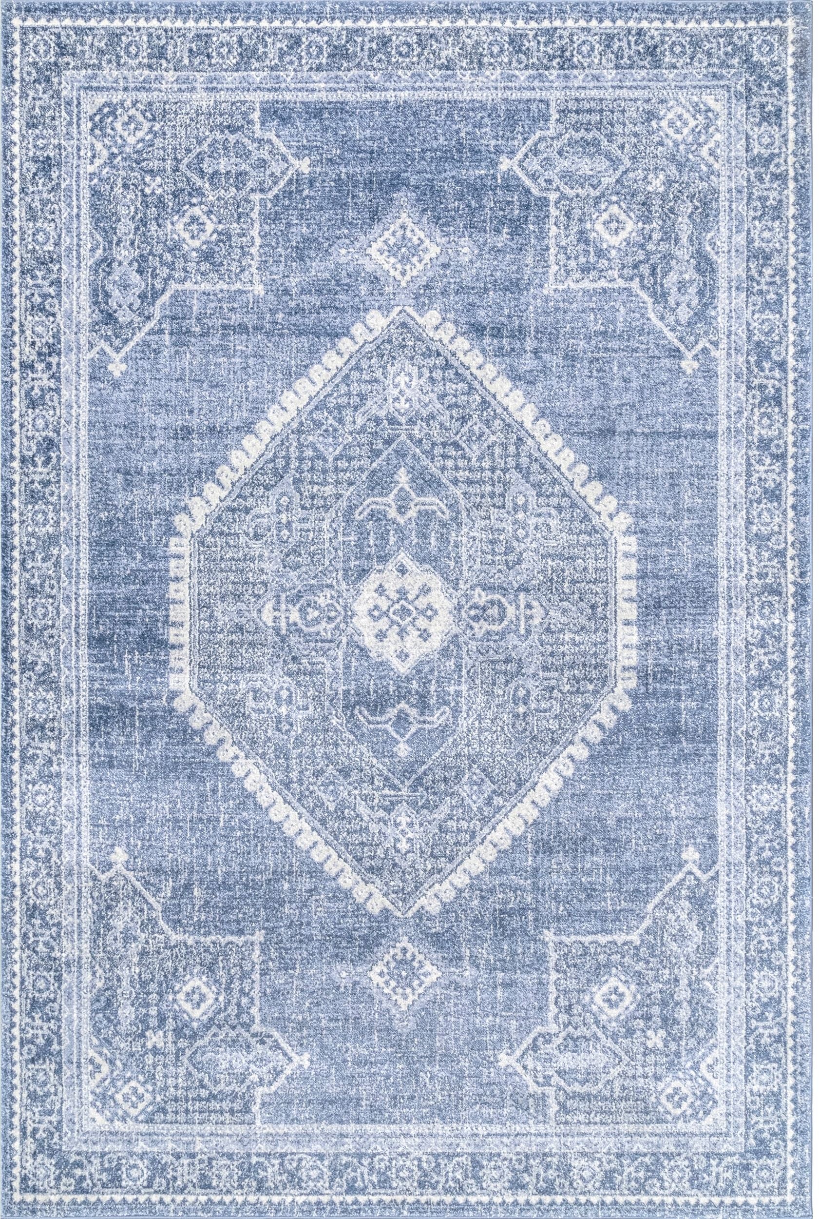 Nuloom Vintage Persian Isla Nvi3091A Blue Area Rug