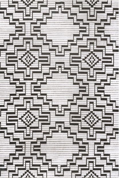 AreaRugs.com Wavaj Nwa1110A Charcoal Area Rug