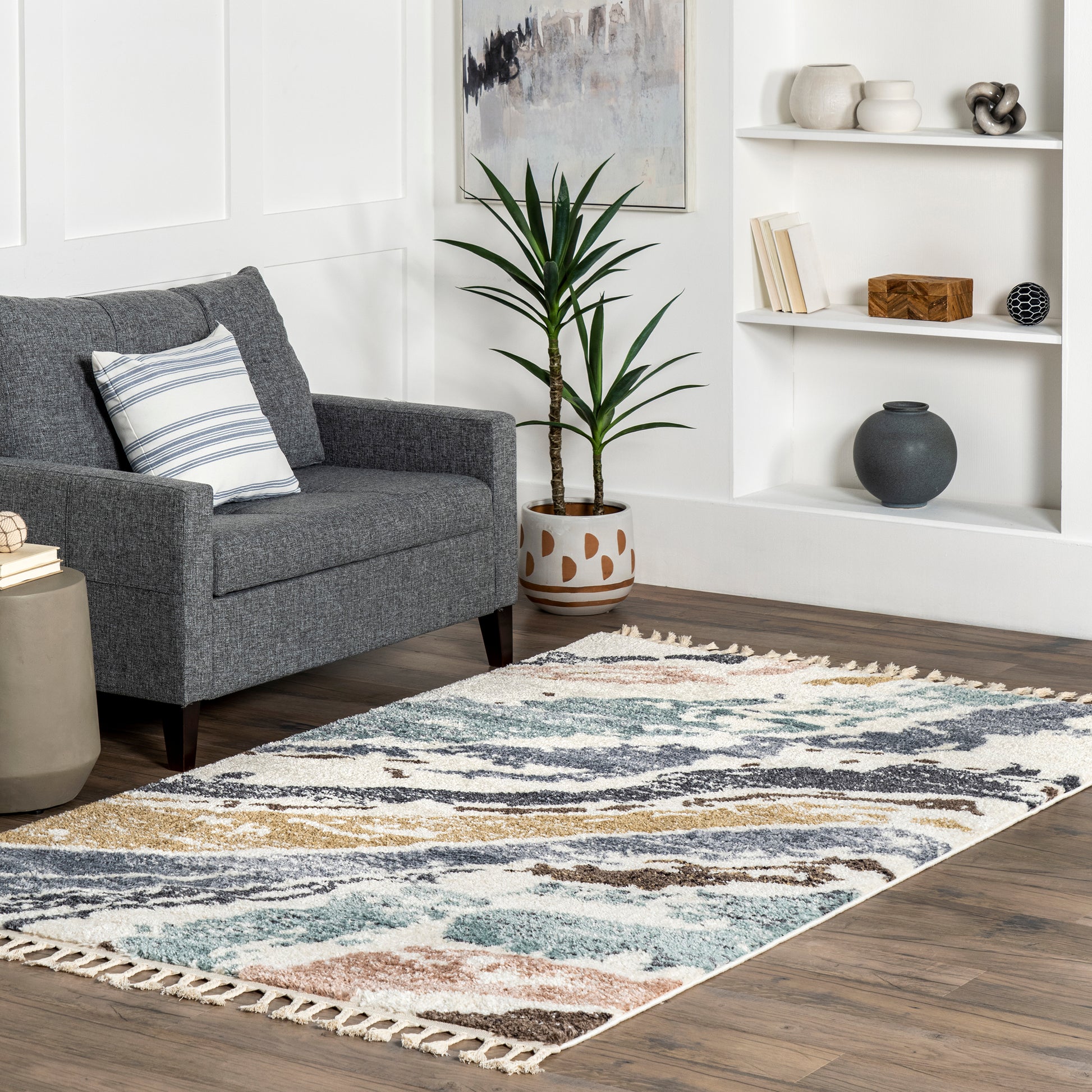 Nuloom Heather Nhe1331A Beige Area Rug