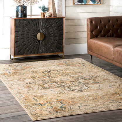 Nuloom Tabetha Tribal Nta3194D Tan Area Rug