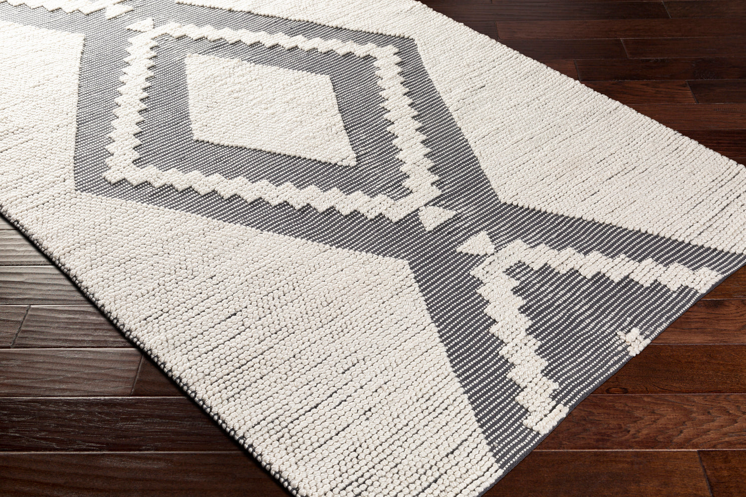 Surya Azalea Aza-2300 Charcoal, Ivory Rugs.