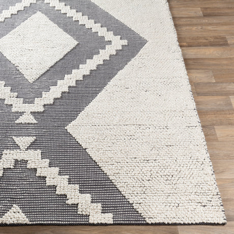 Surya Azalea Aza-2300 Charcoal, Ivory Rugs.