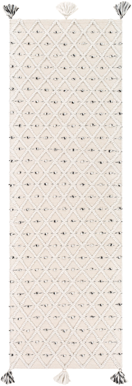 Surya Azalea Aza-2301 Medium Gray, Black, Ivory Rugs.