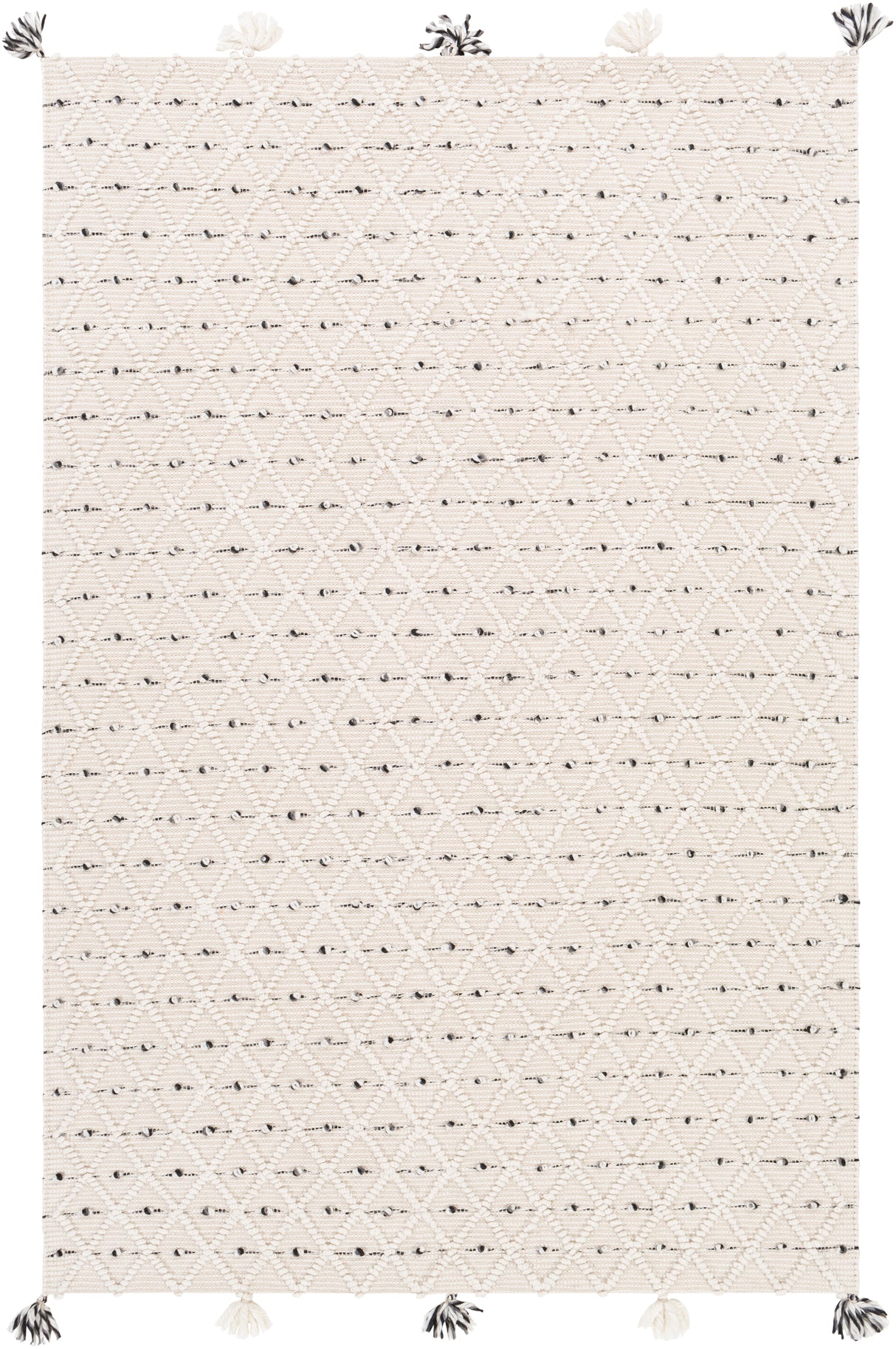 Surya Azalea Aza-2301 Medium Gray, Black, Ivory Rugs.