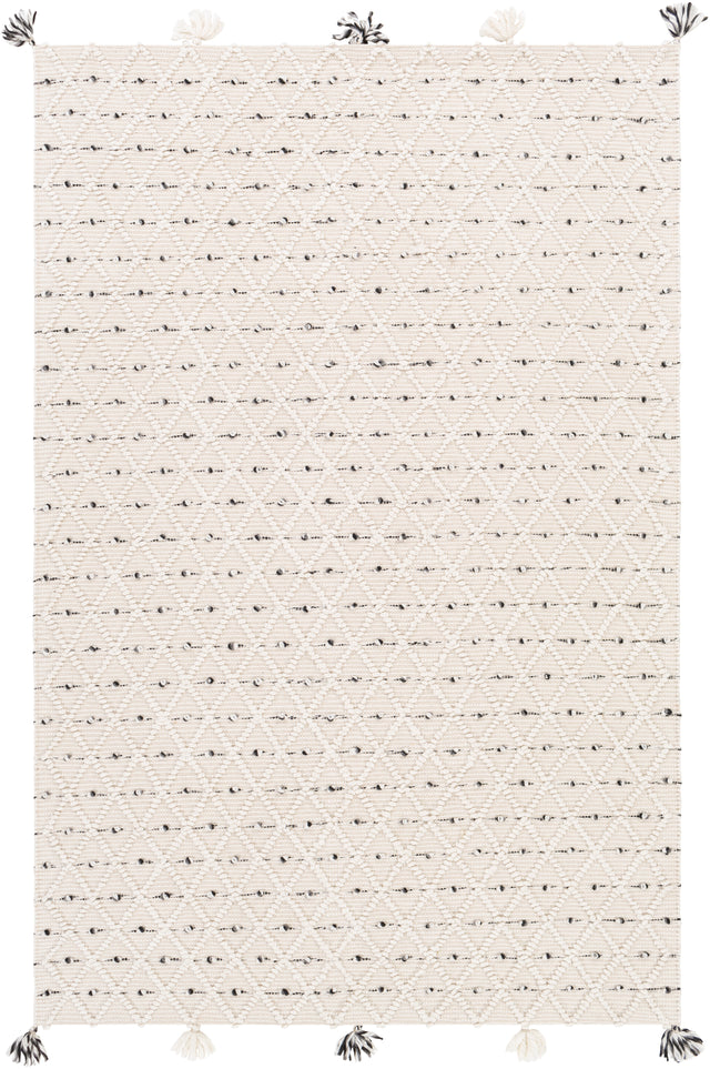 Surya Azalea Aza-2301 Medium Gray, Black, Ivory Rugs.