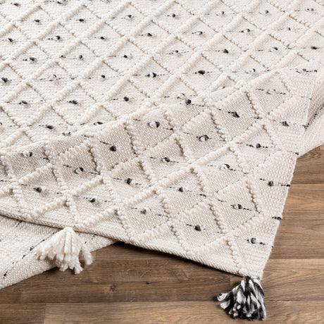Surya Azalea Aza-2301 Medium Gray, Black, Ivory Rugs.