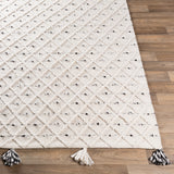 Surya Azalea Aza-2301 Medium Gray, Black, Ivory Rugs.
