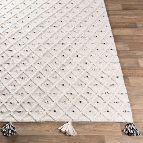 Surya Azalea Aza-2301 Medium Gray, Black, Ivory Rugs.