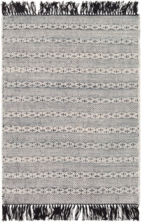 Surya Azalea Aza-2310 Black, Silver Gray, White Area Rug