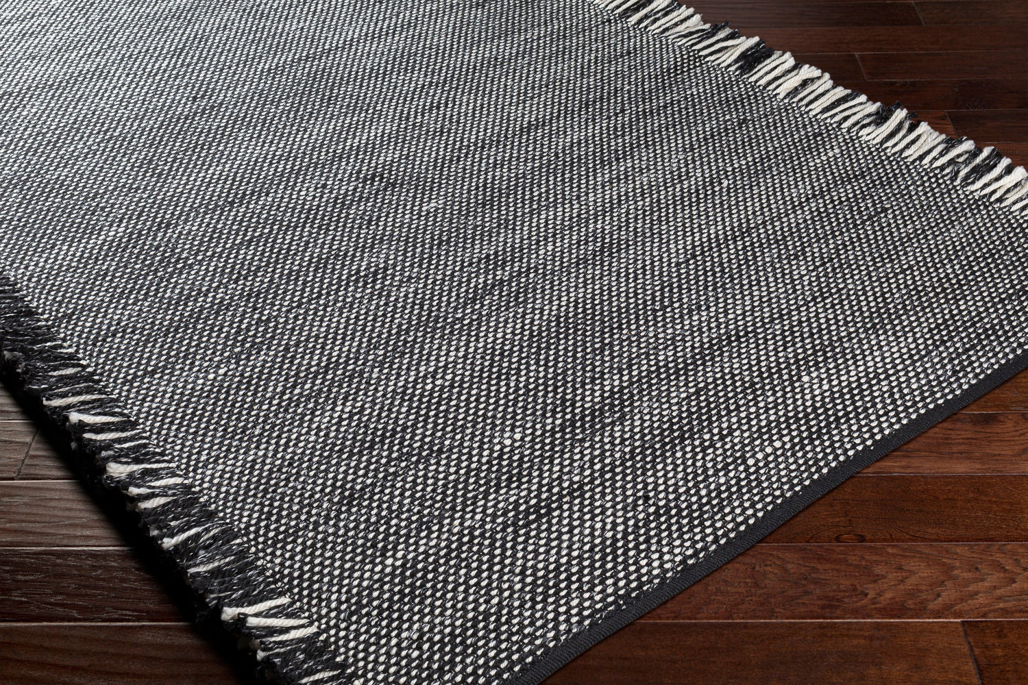 Surya Azalea Aza-2312 Black, Cream, Medium Gray Rug.