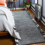 Surya Azalea Aza-2312 Black, Cream, Medium Gray Rug.