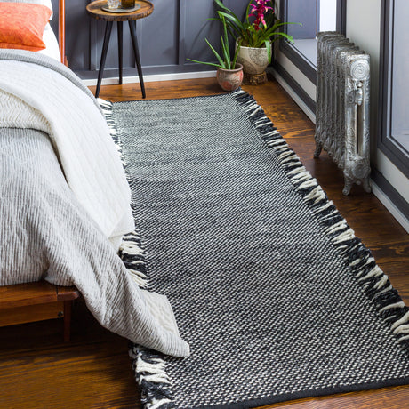Surya Azalea Aza-2312 Black, Cream, Medium Gray Rug.