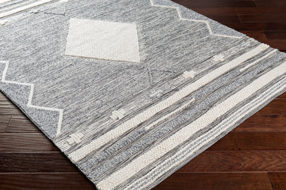 Surya Azalea Aza-2317 Light Gray, Medium Gray, Charcoal, Cream Area Rug