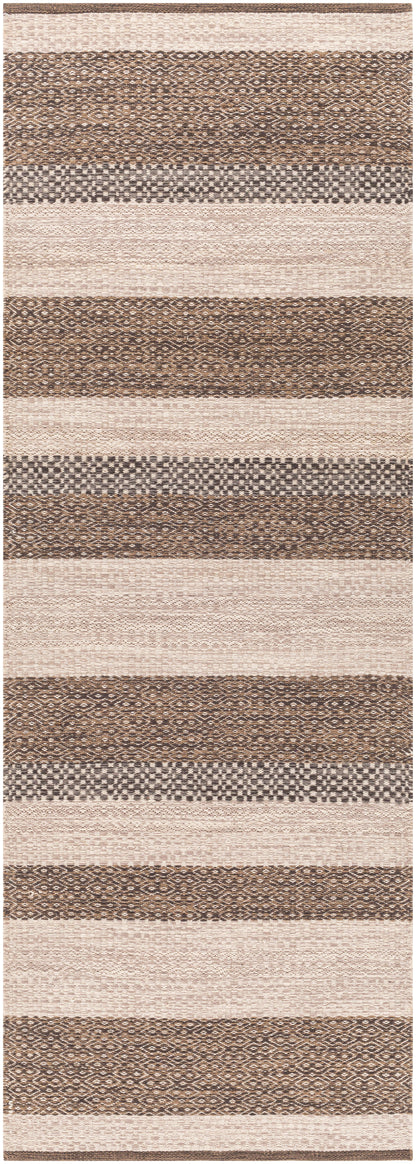 Surya Azalea Aza-2328 Cream, Taupe, Dark Brown, Camel Area Rug