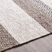 Surya Azalea Aza-2328 Cream, Taupe, Dark Brown, Camel Area Rug