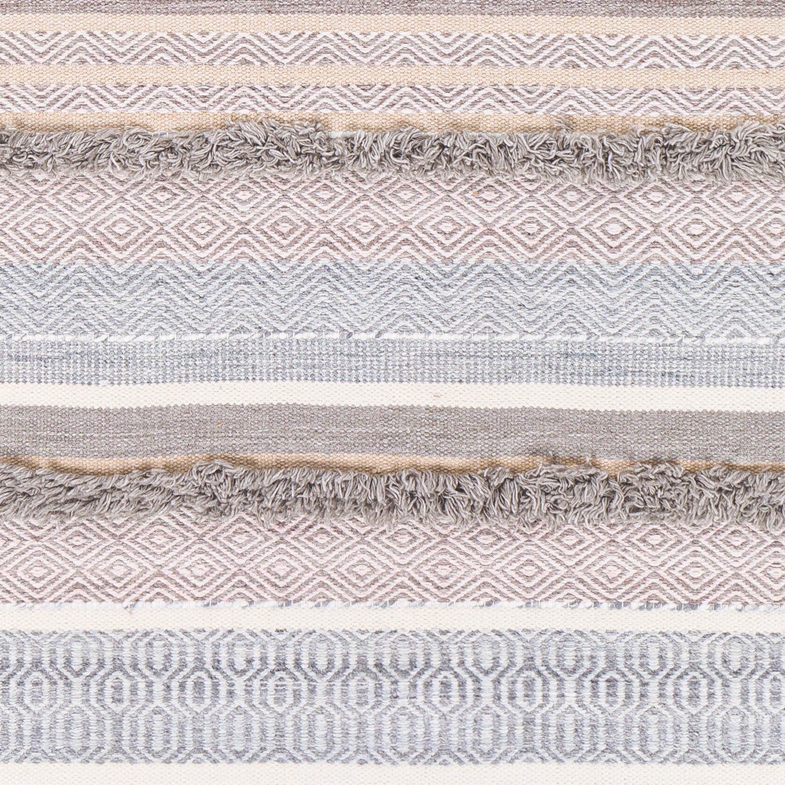 Surya Azalea Aza-2330 Charcoal, Medium Gray, Pale Blue, Beige Area Rug