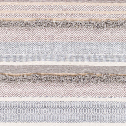 Surya Azalea Aza-2330 Charcoal, Medium Gray, Pale Blue, Beige Area Rug