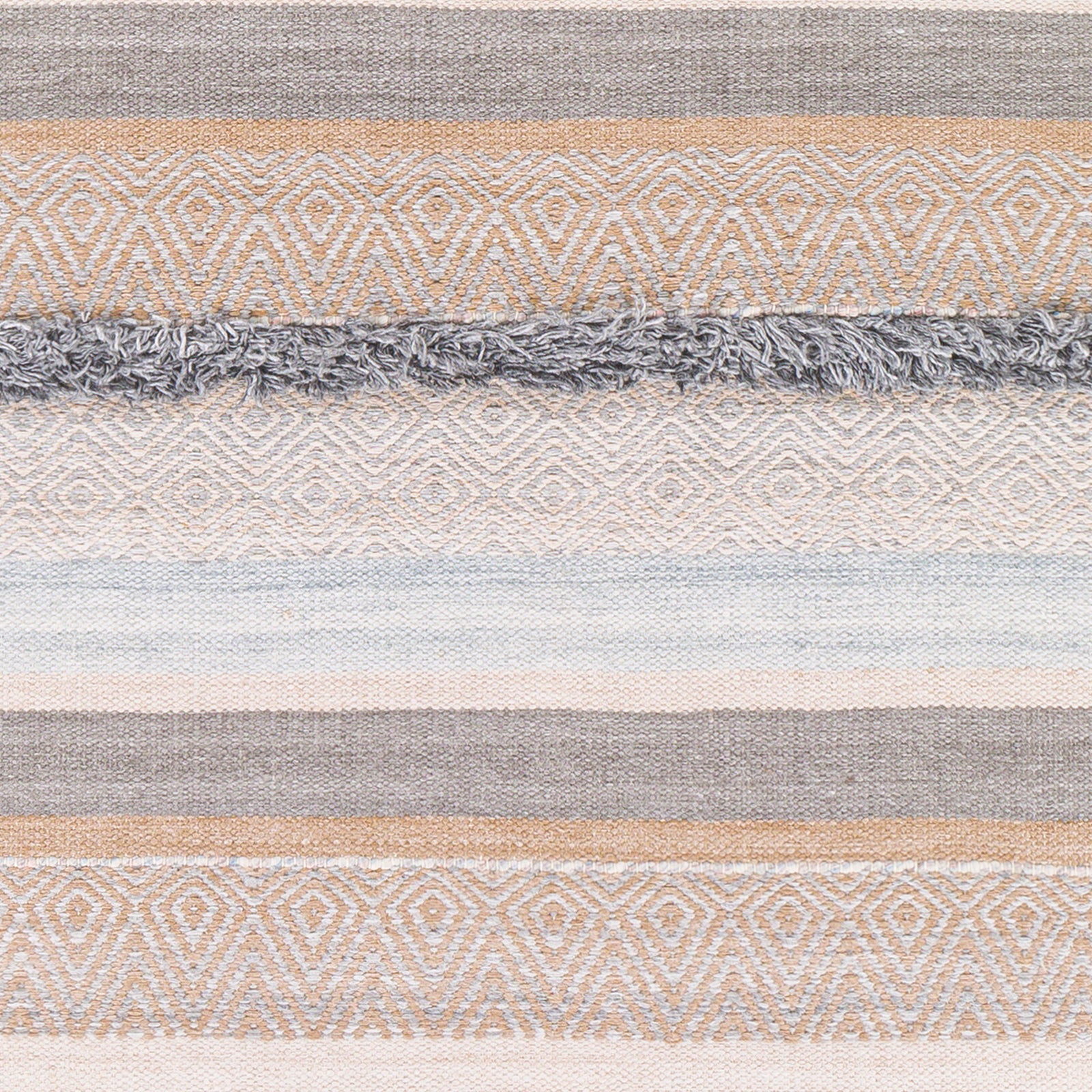 Surya Azalea Aza-2331 Camel, Medium Gray, Light Gray, Pale Blue Area Rug