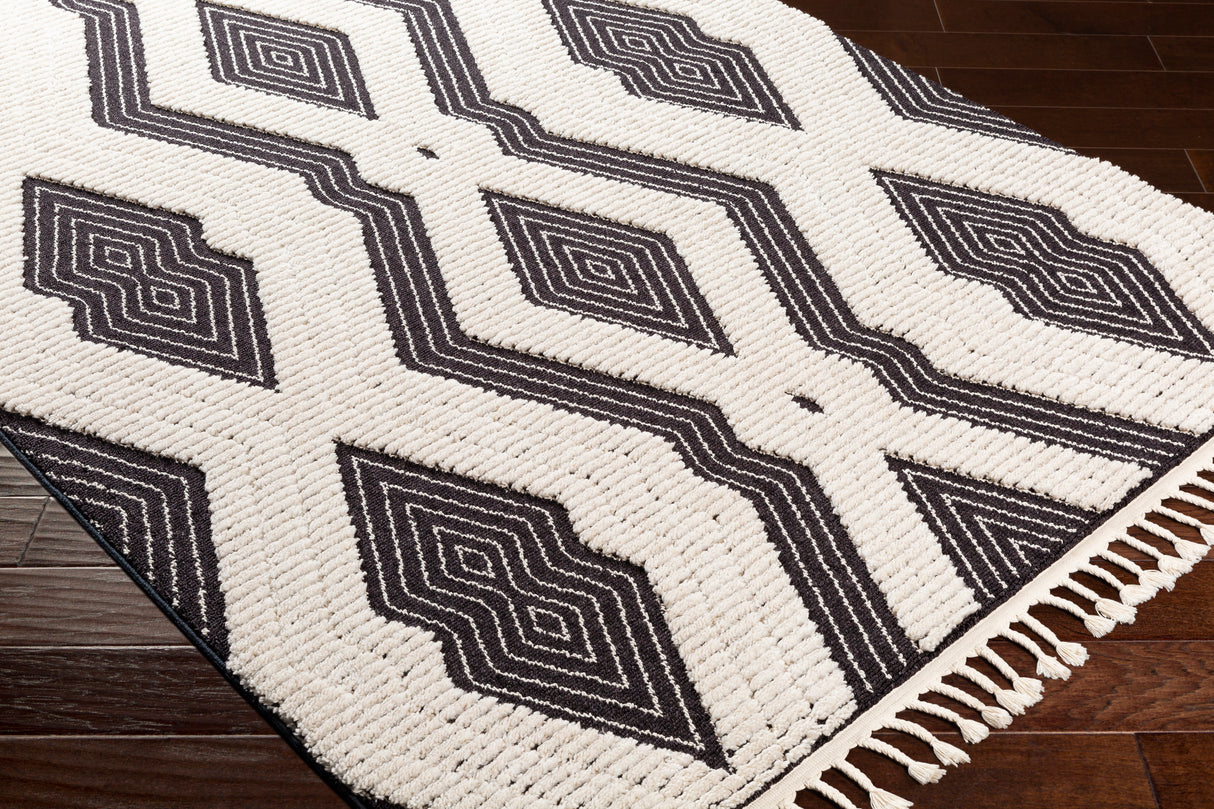 Surya Azilal Azi-2300 Black, Ivory Rugs.