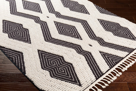 Surya Azilal Azi-2300 Black, Ivory Rugs.