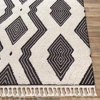 Surya Azilal Azi-2300 Black, Ivory Area Rug