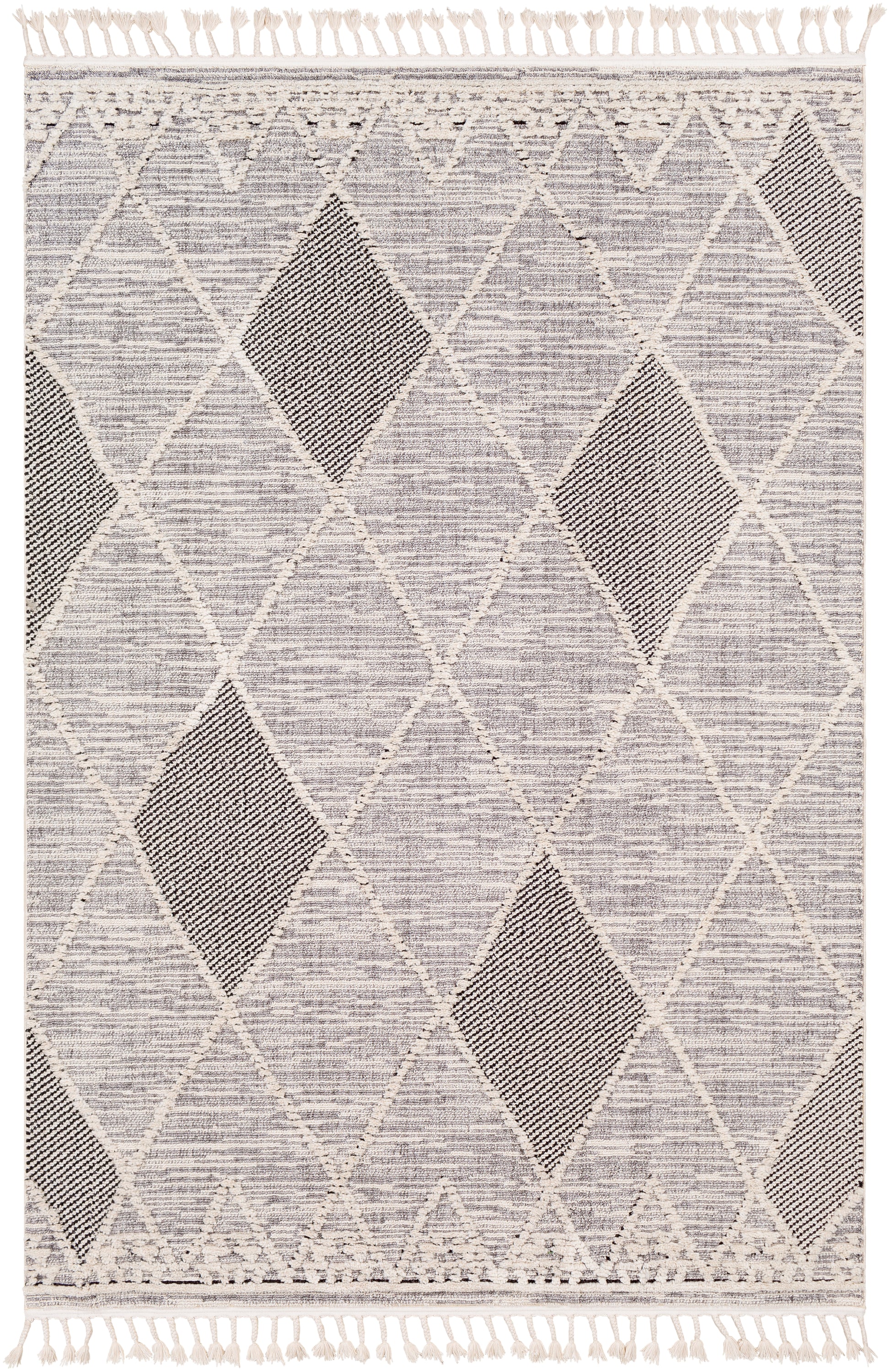 Surya Azilal Azi-2304 Medium Gray, Black, Ivory Area Rug