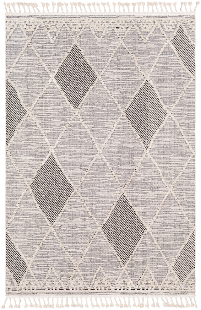 Surya Azilal Azi-2304 Medium Gray, Black, Ivory Rugs.