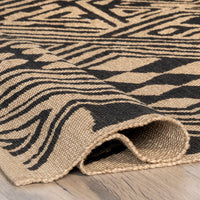 Nuloom Merissa Tribal Lattice Nme3495A Natural Area Rug