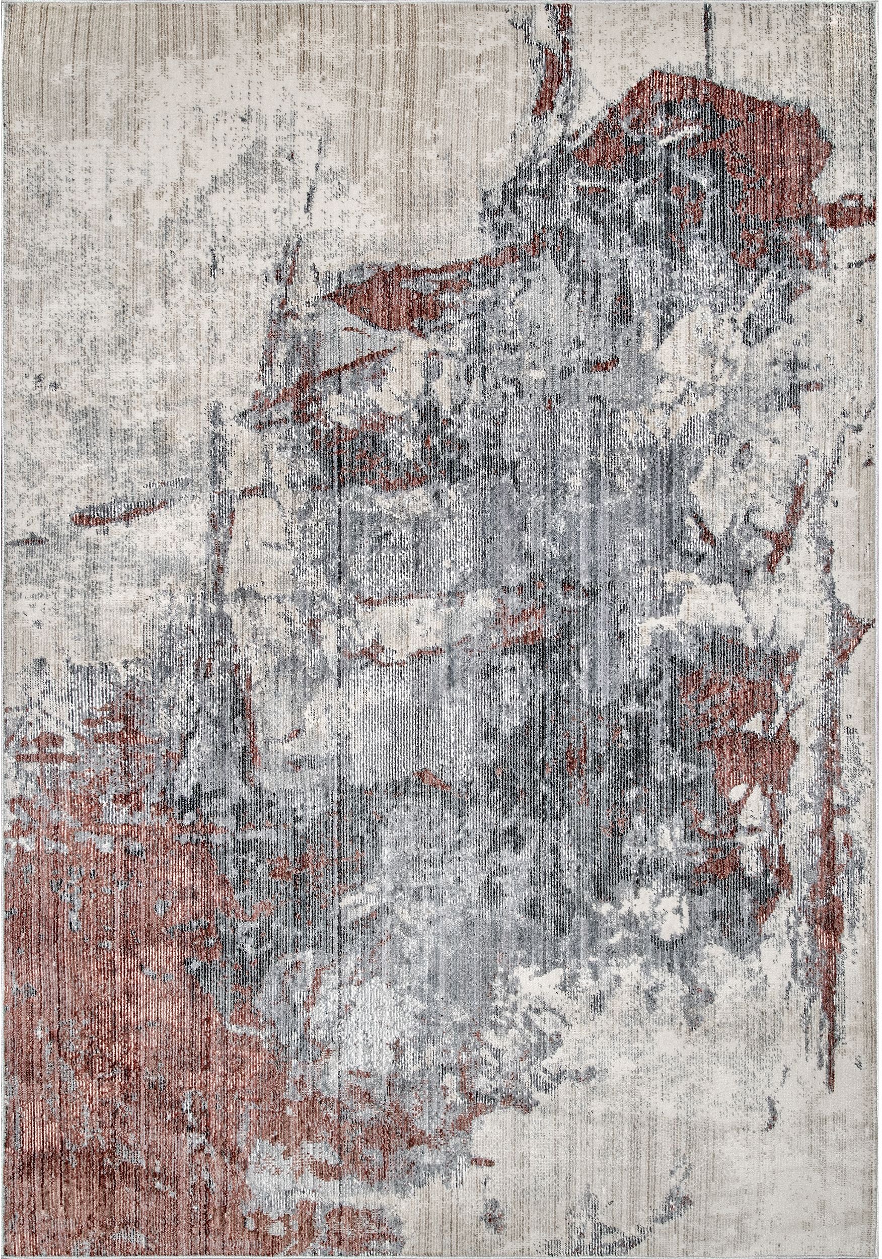 Nuloom Abstract Rivera Nab2551C Orange Area Rug