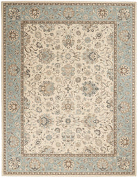 Nourison Living Treasures Li16 Ivory / Aqua Area Rug