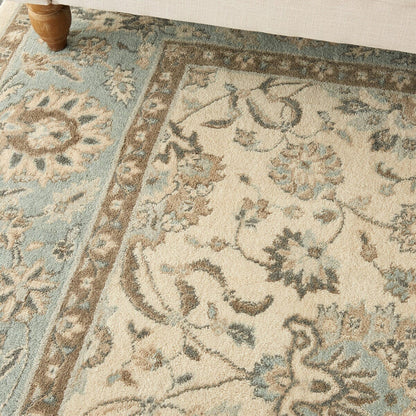 Nourison Living Treasures Li16 Ivory / Aqua Area Rug