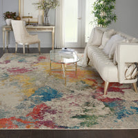 Nourison Celestial Ces12 Ivory / Multicolor Organic / Abstract Area Rug