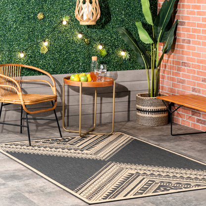 Nuloom Landry Aztec Nla1789C Charcoal Area Rug