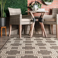 Nuloom Malaya Greek Trellis Nma2876A Gray Area Rug