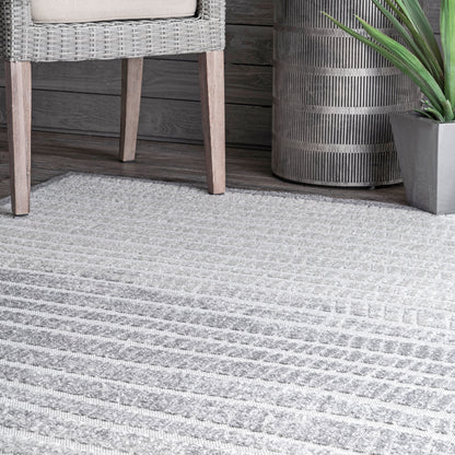 Nuloom Danna Stripe Nda1549A Gray Area Rug