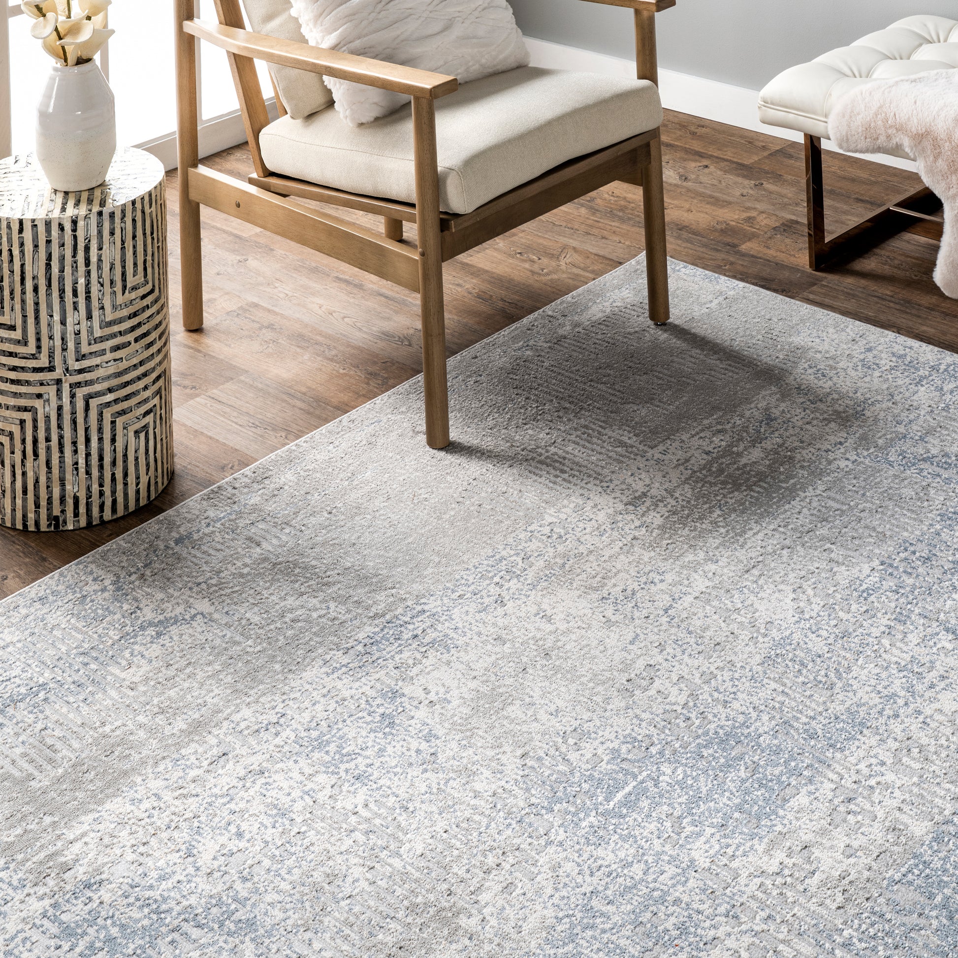 Nuloom Alice Waterfall Nal1748A Blue Area Rug