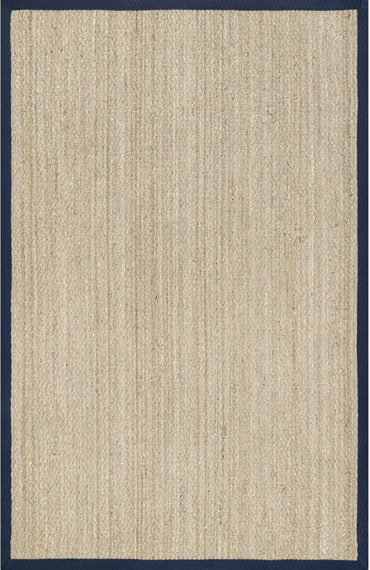 Nuloom Elijah Farmhouse Seagrass Nel1573E Navy Area Rug